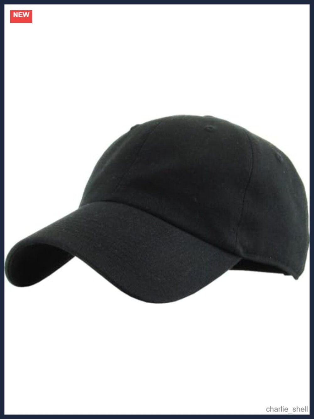 KBETHOS Cotton Adjustable Low Crown Baseball Cap Plain Dad Hat